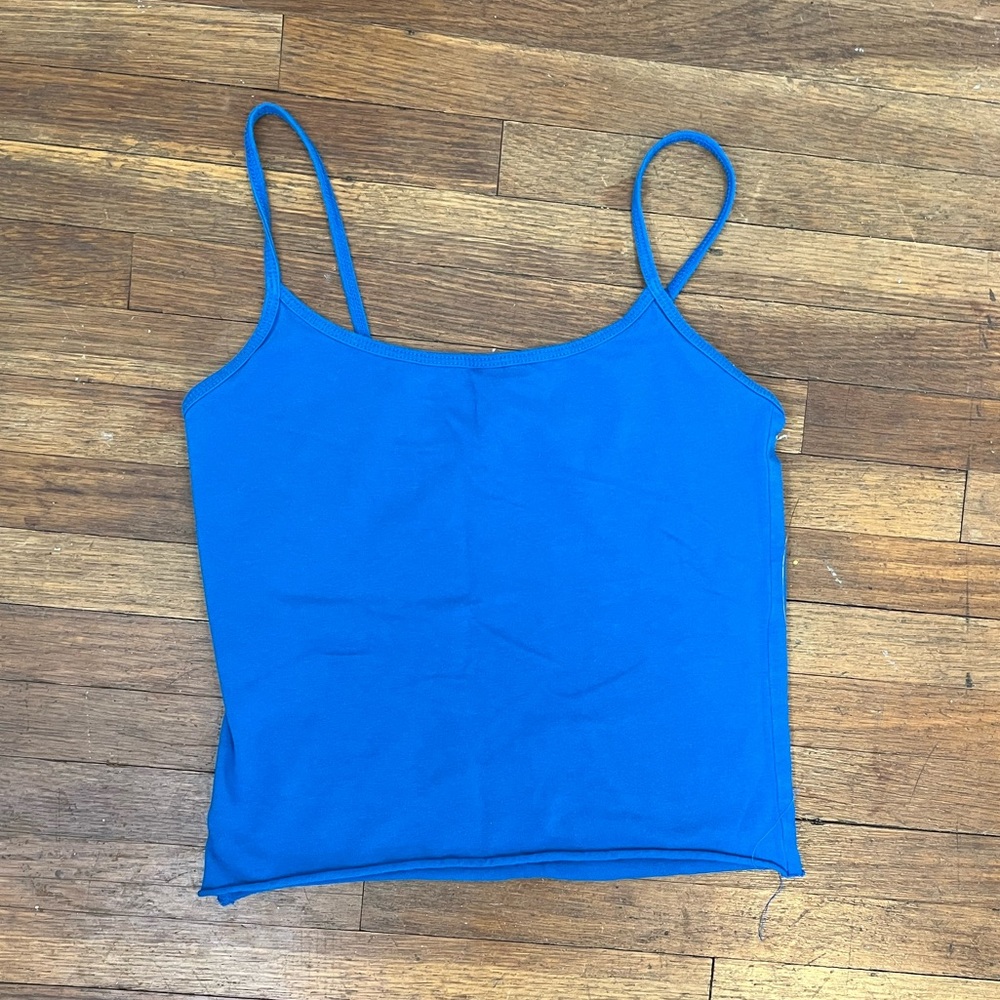 Forever 21 cropped electric blue tank